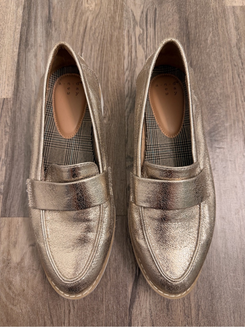 a new day Metallic Rose Gold Slip-On Loafers